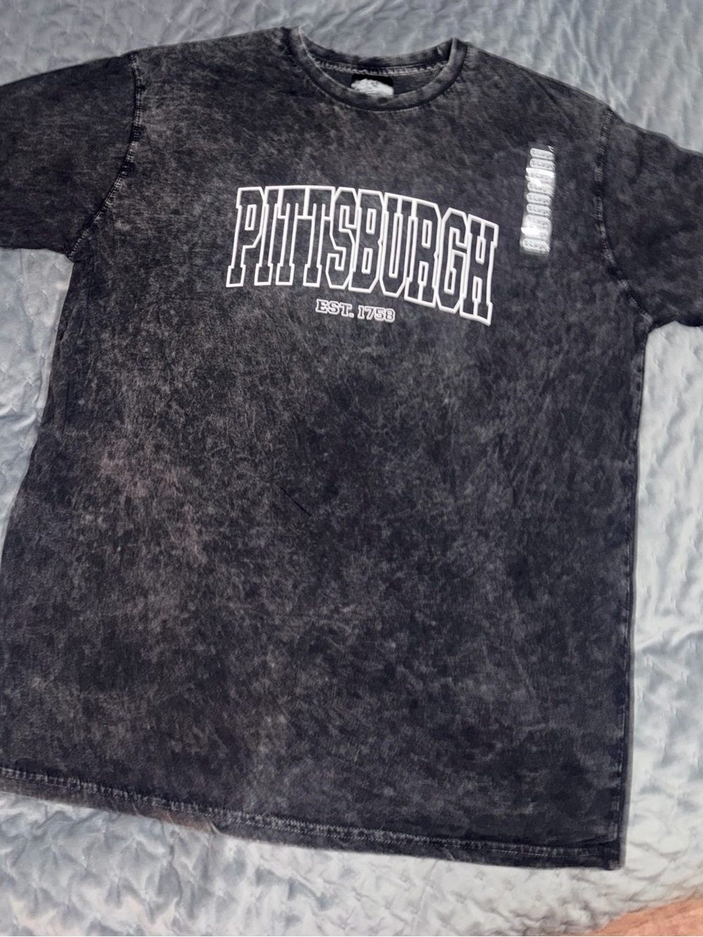 Pittsburgh Graphic Tee - Black Mineral Wash XL